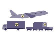 Transport radioaktiver Stoffe (Symbolbild)