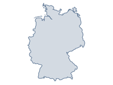 Eine Deutschlandkarte