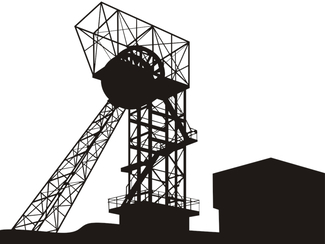 Winding tower of a mine