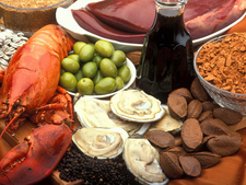 Various foods, including Brazil nuts