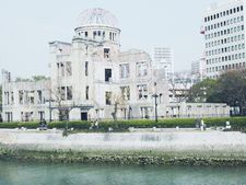 Peace memorial in Hiroshima: monument